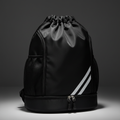 LUXLifts Drawstring Gym Bag front view on dark background